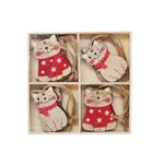 Cats ornaments (set of 8)
