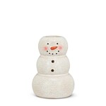 Snowman candle holder