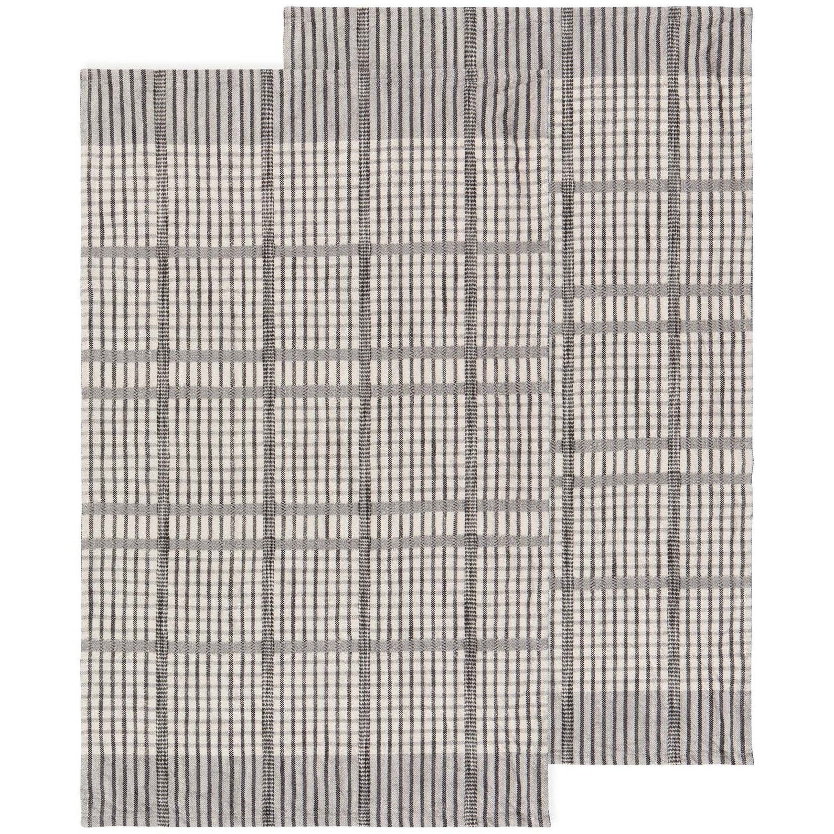 Duo towels Finley Check Grey