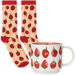 Duo Chaussettes et tasse Fraises