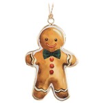 Retro gingerbread cookie ornament
