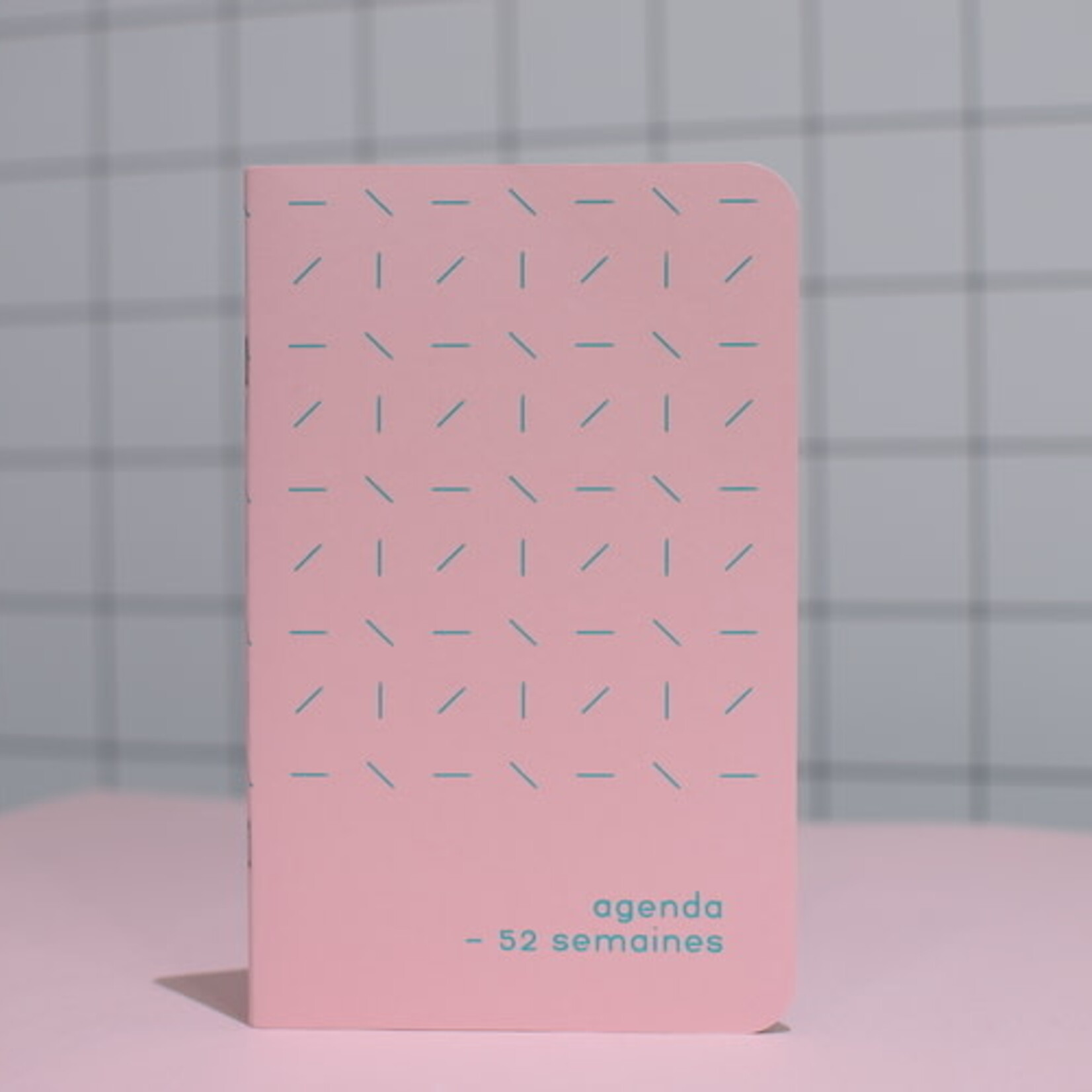 Agenda sans date - Pêche confettis Turquoise
