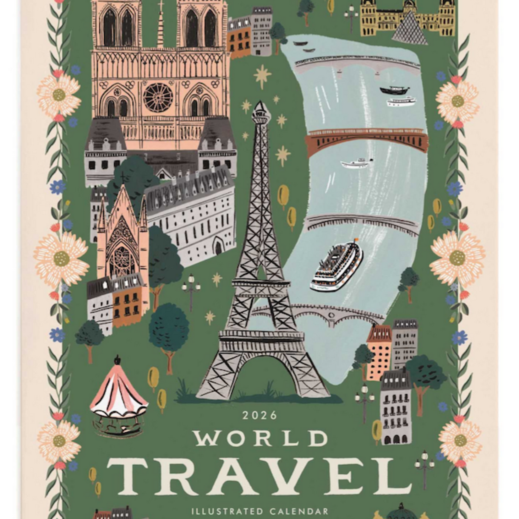 2026 Wall Calendar - World Travel