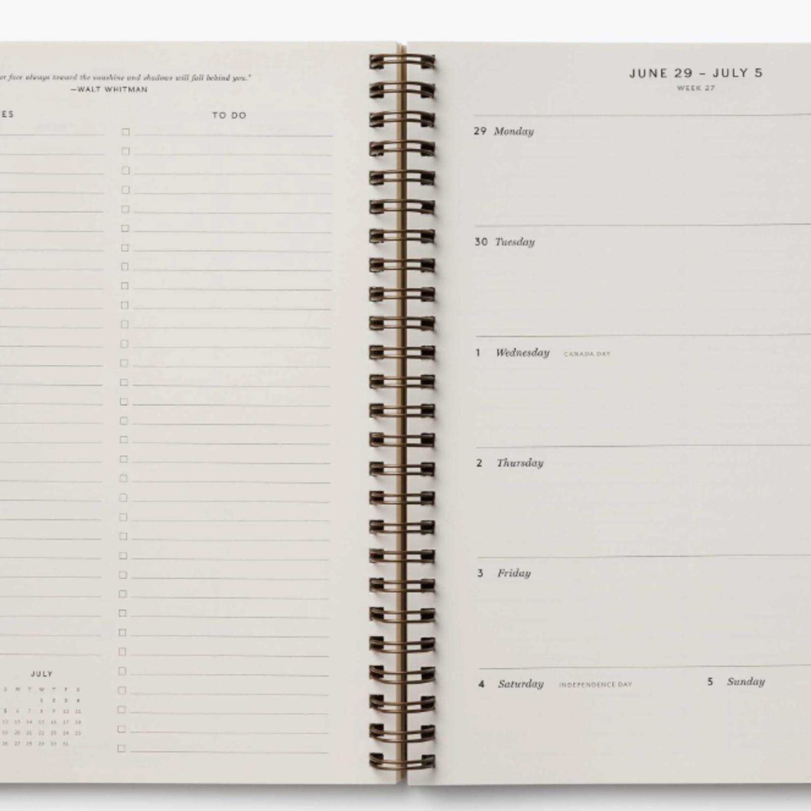 2026 12-Month Spiral Planner - Dahlia