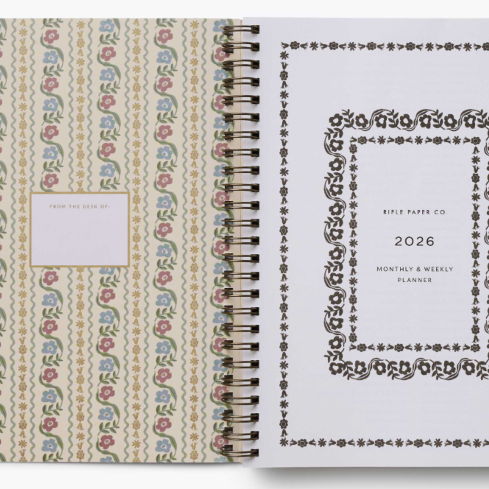 2026 12-Month Spiral Planner - Dahlia