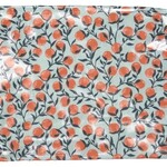 Pochette Cirée XL Oranges et Tons aqua