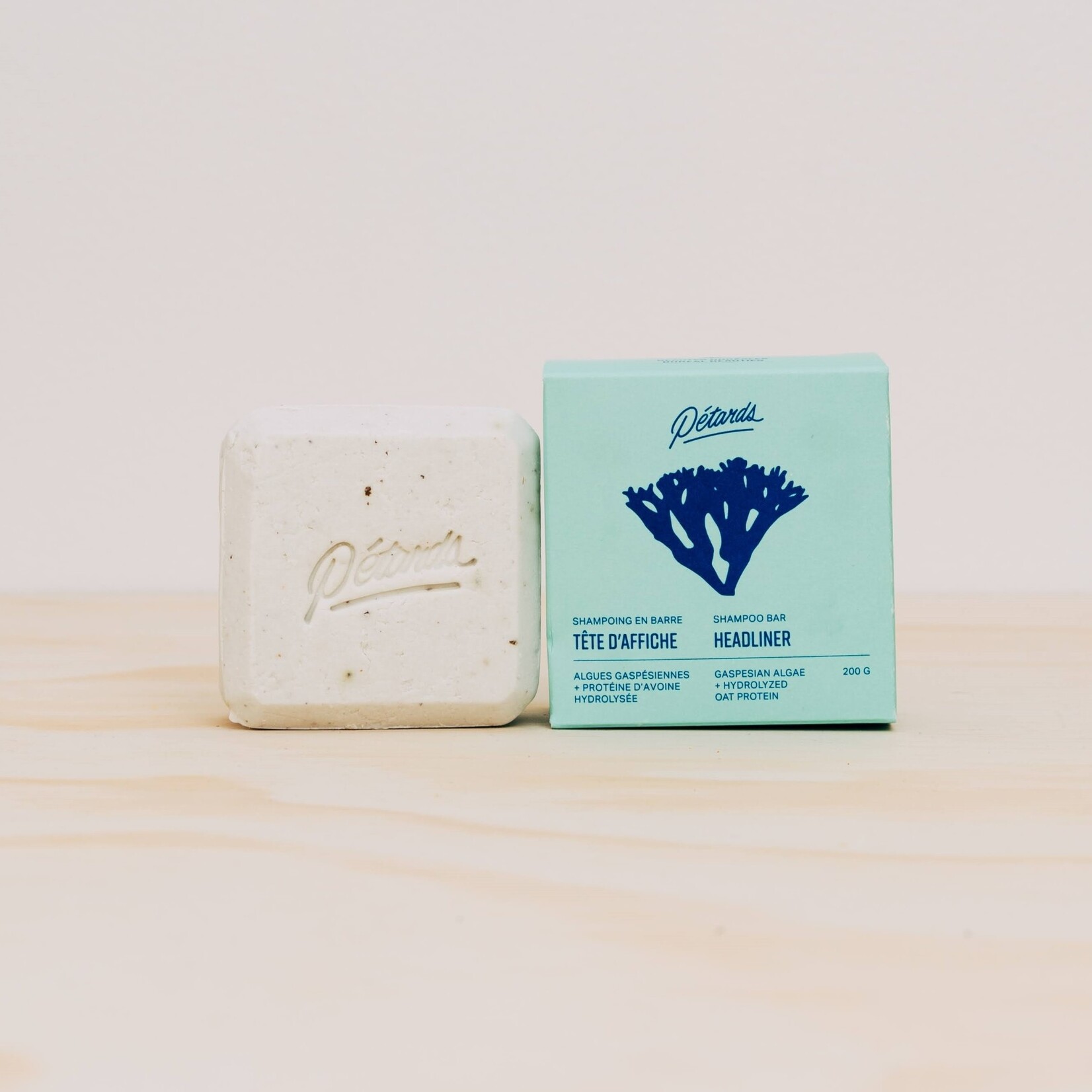 Solid shampoo with algae - Tête d'affiche