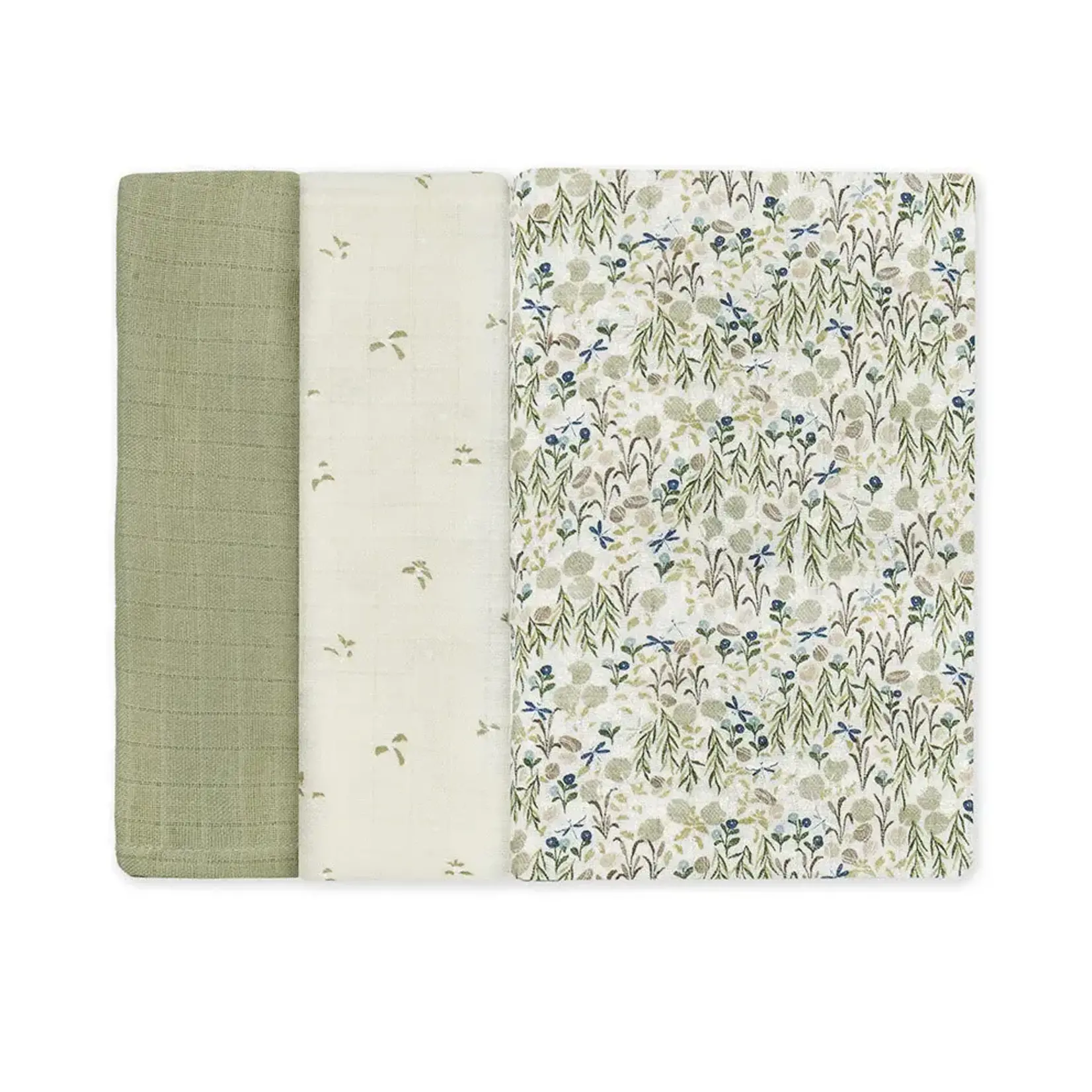 Set of 3 Muslin Squares - Sage