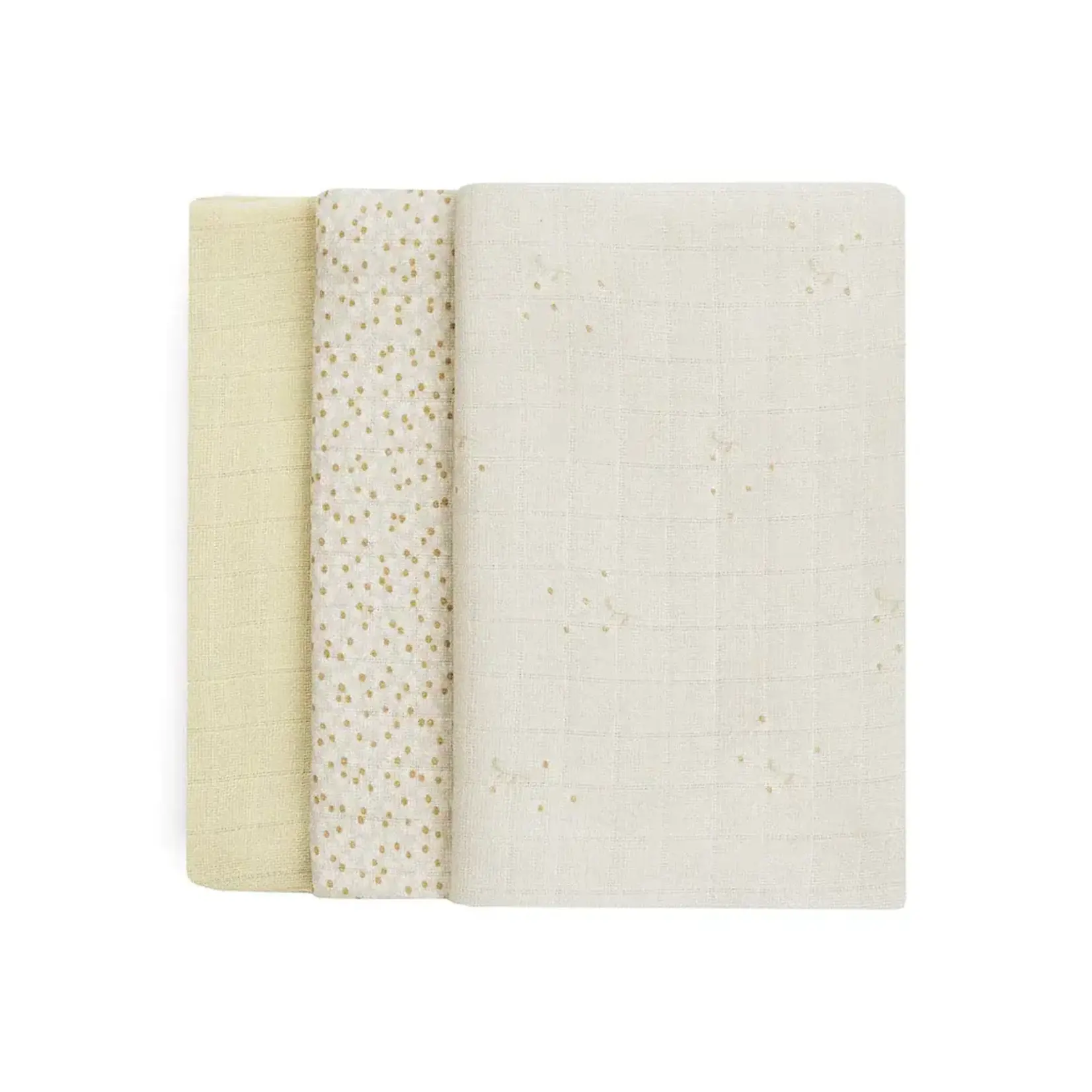 Ensemble de 3 Carrés de mousseline - Camomille