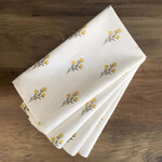 Serviettes de table (4) - Fleurs jaunes