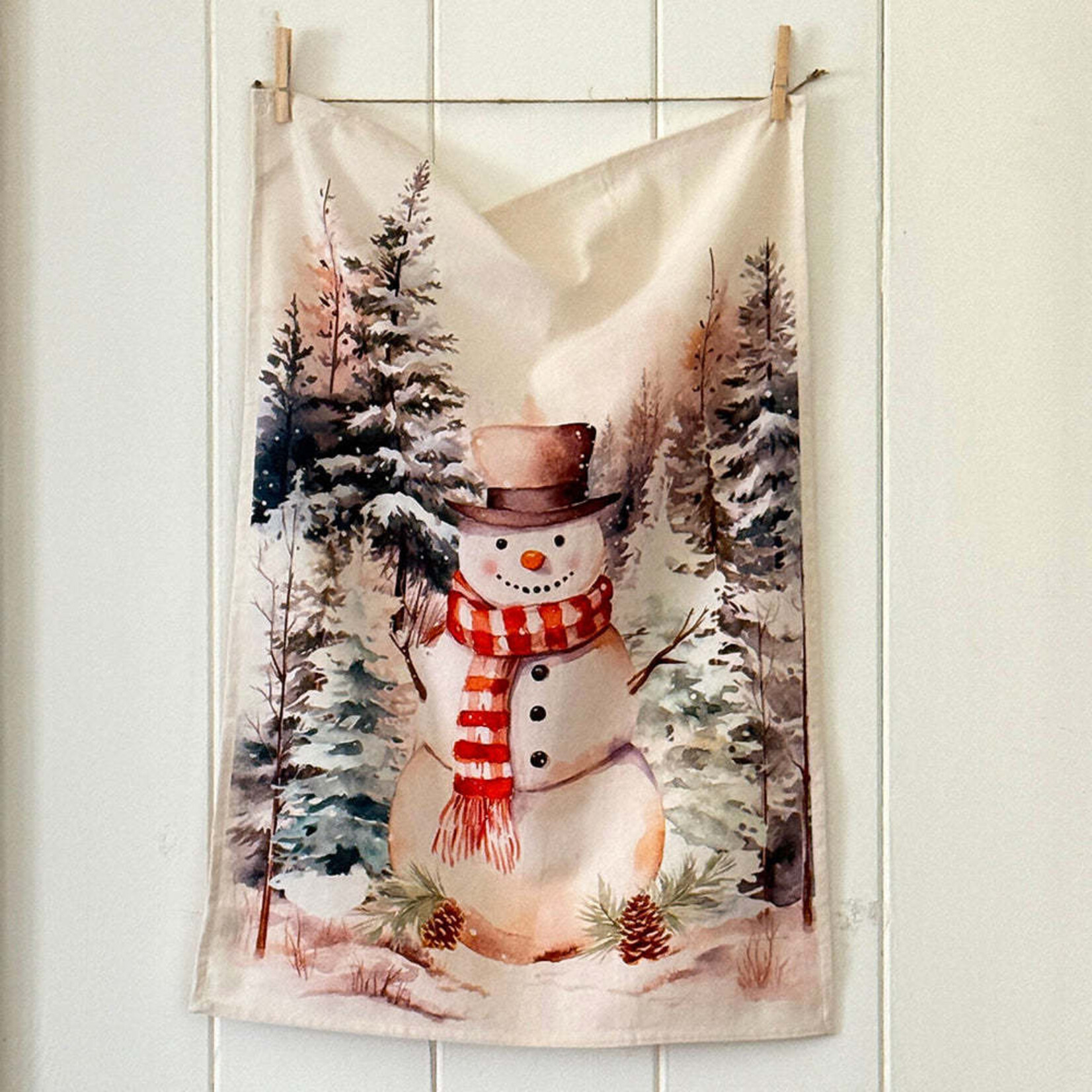 Vintage Snowman Linen