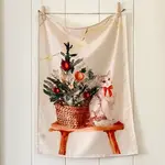 Linge Vintage Chat de Noël