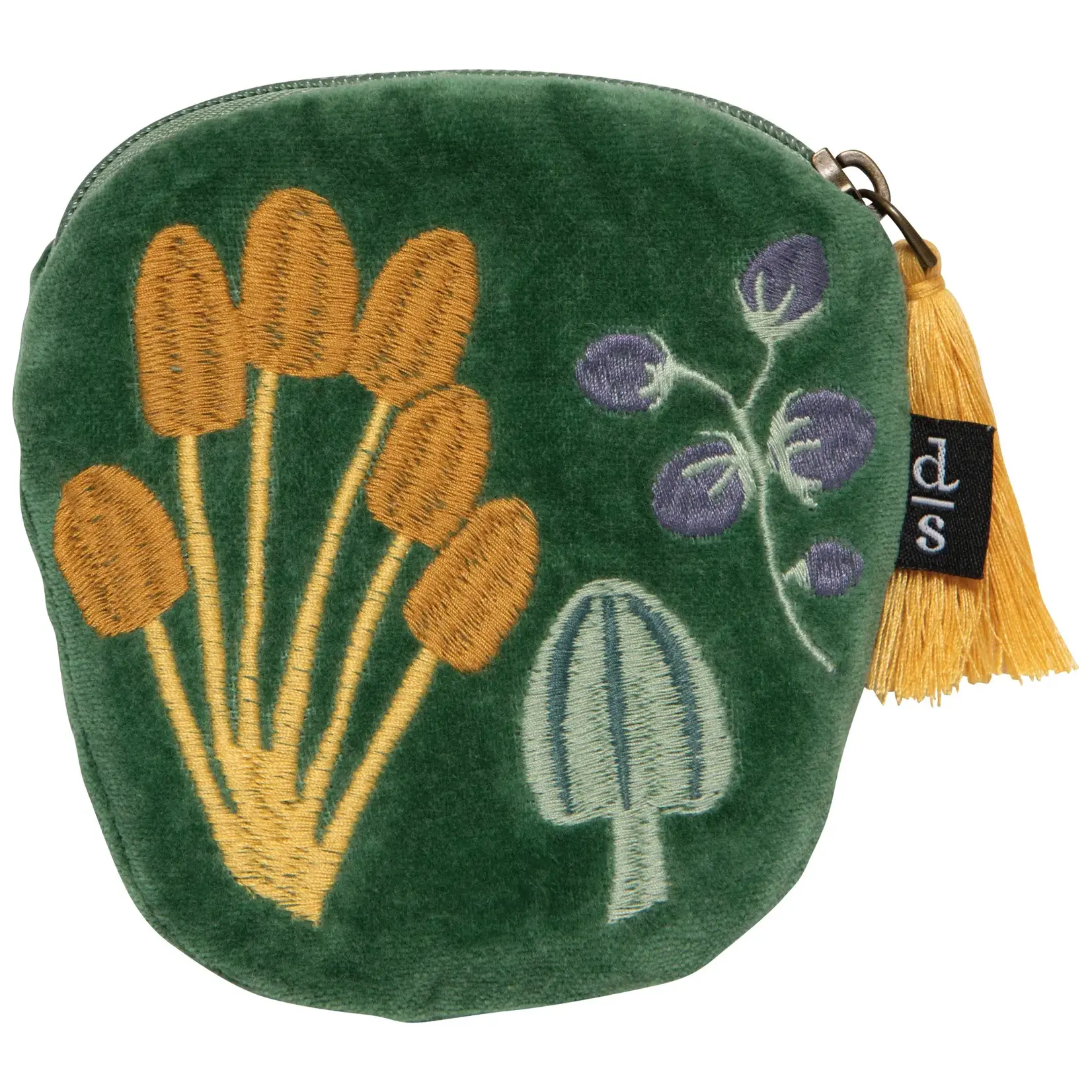 Embroidered flat pouch Wildgrove