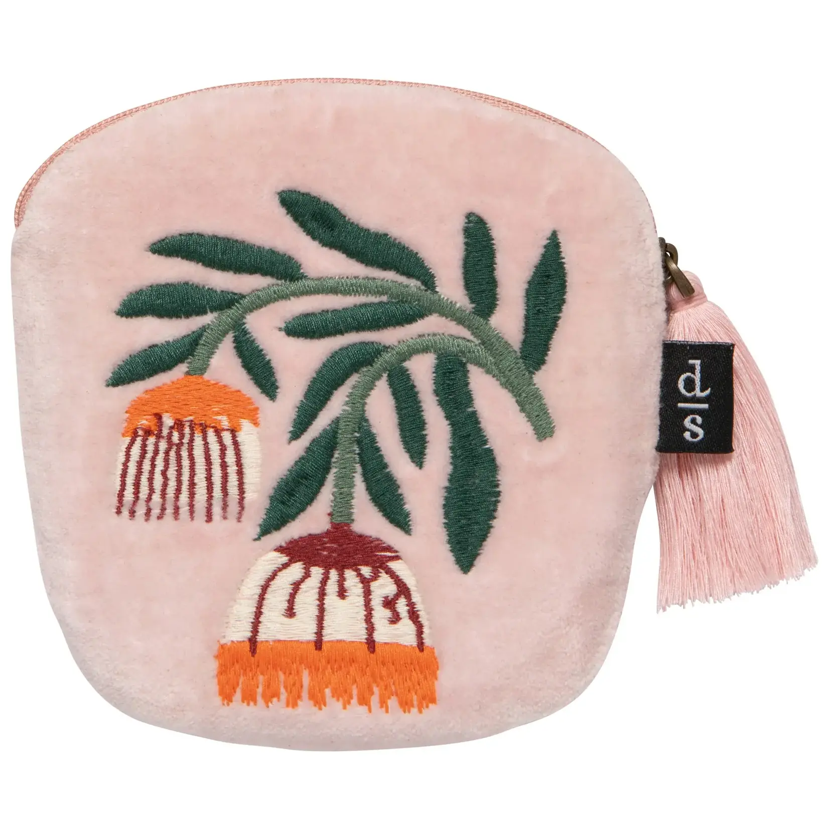 Embroidered flat pouch Venus