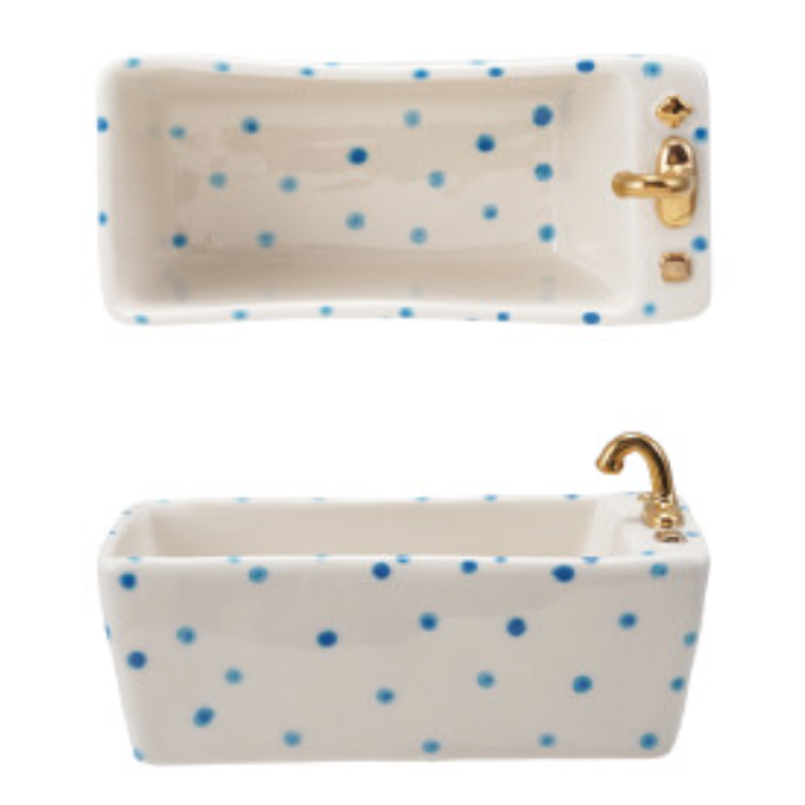 Ceramic bathtub soap dish