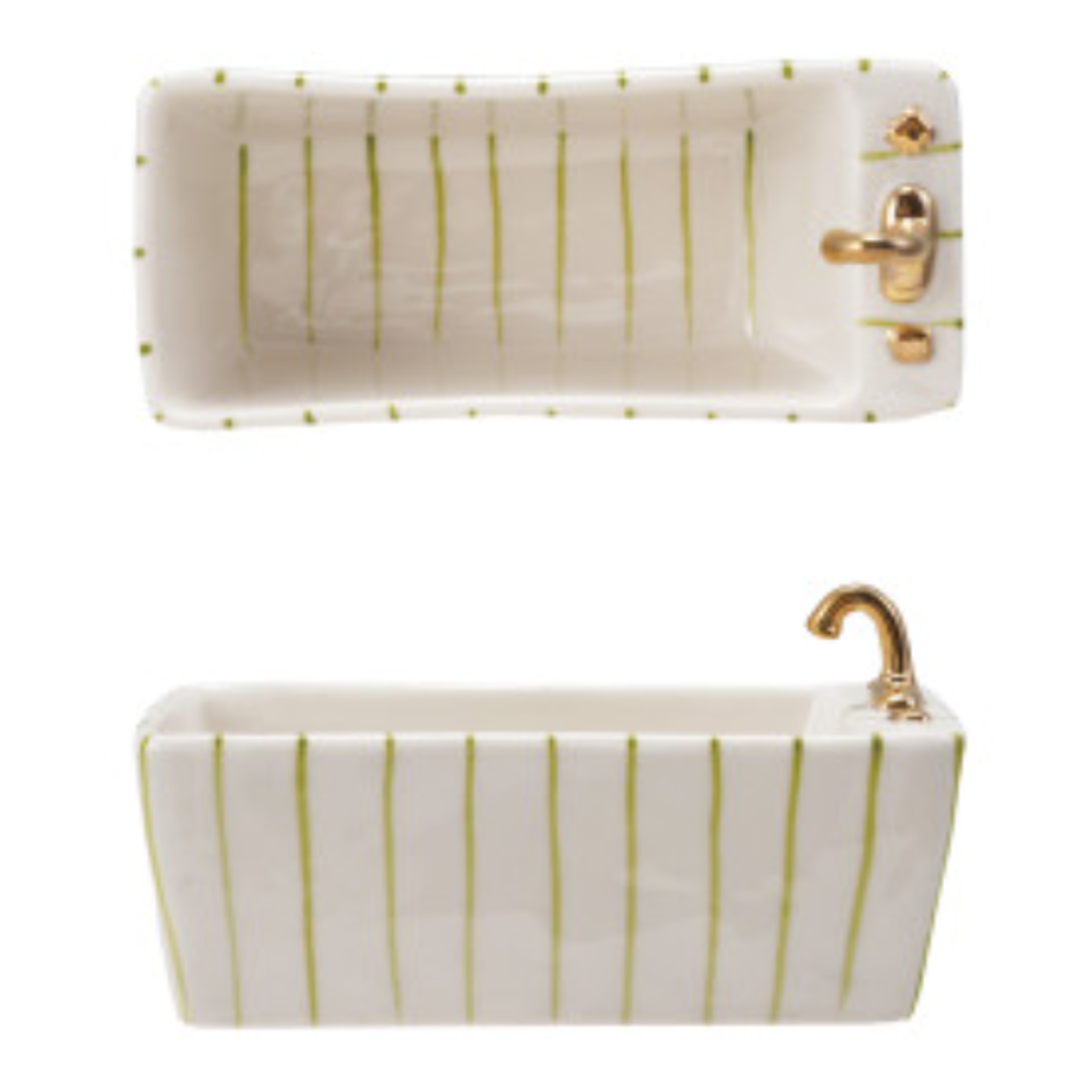 Ceramic bathtub soap dish