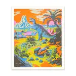 Print - Neon Dinosaur