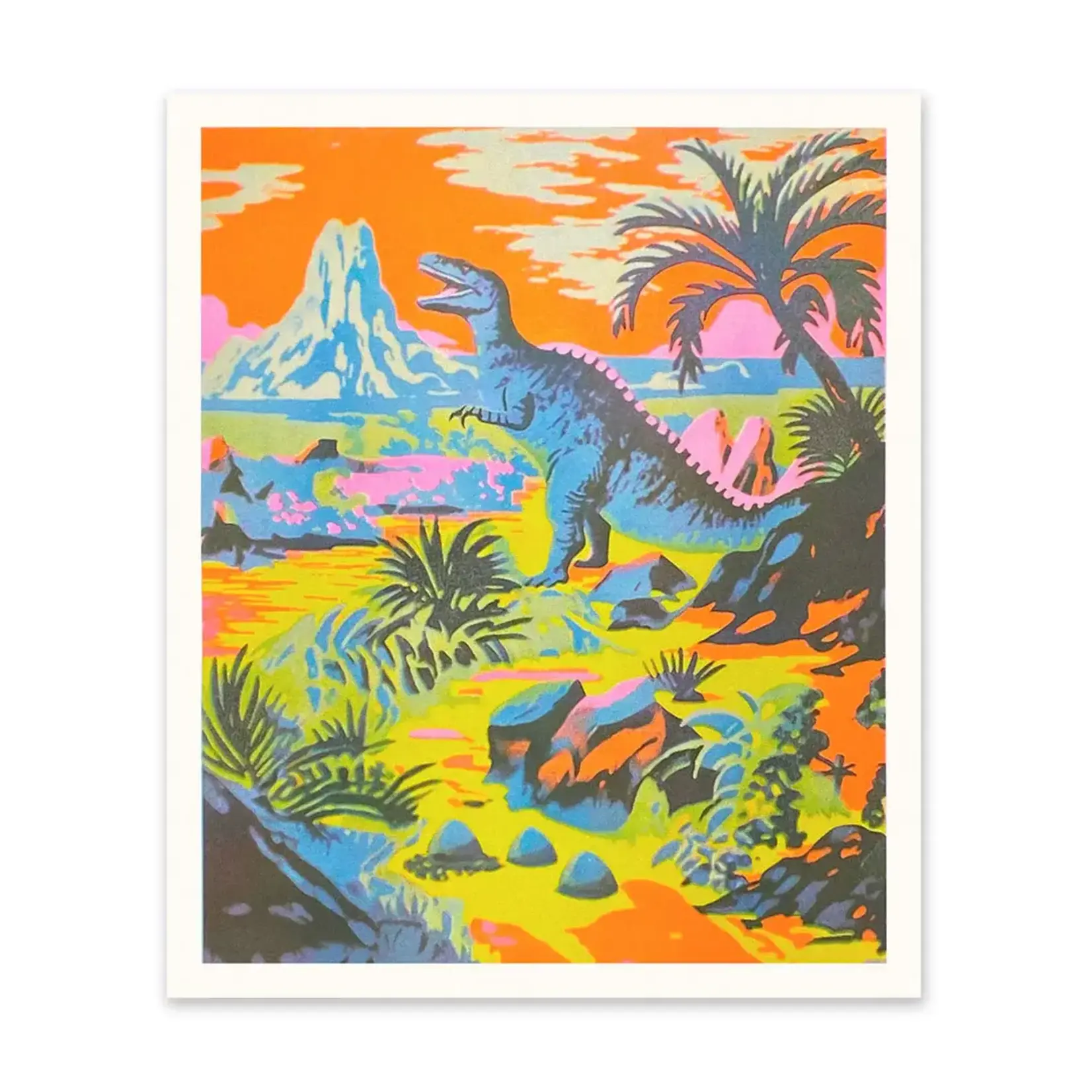 Print - Neon Dinosaur (12x10)