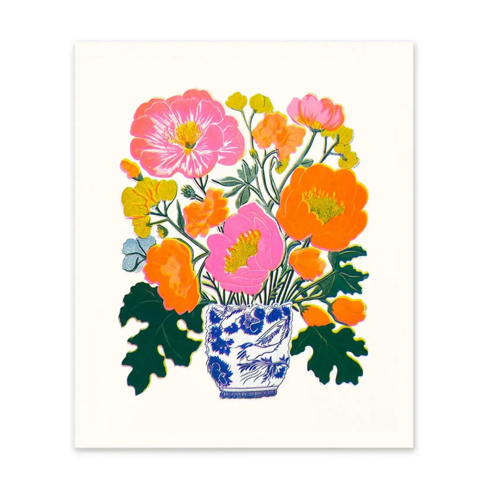 Affiche - Pivoines Riso (12x10)