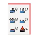 Card - Burning cake