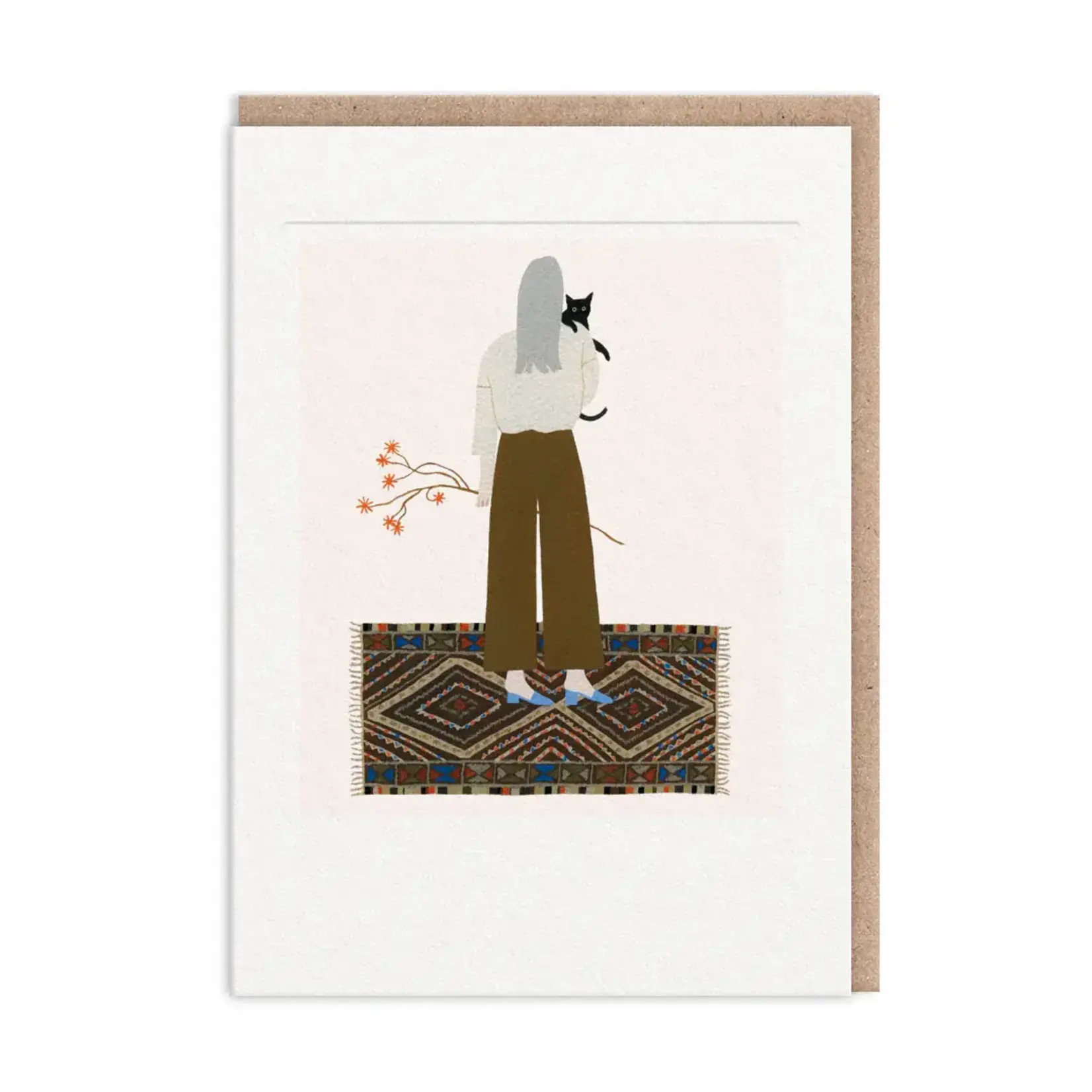 Greeting Card - Cat lady