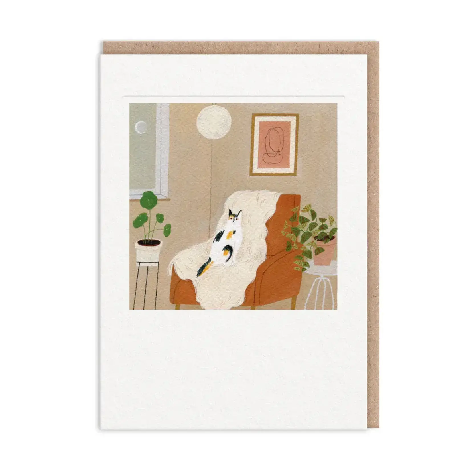 Greeting card - Cat chair