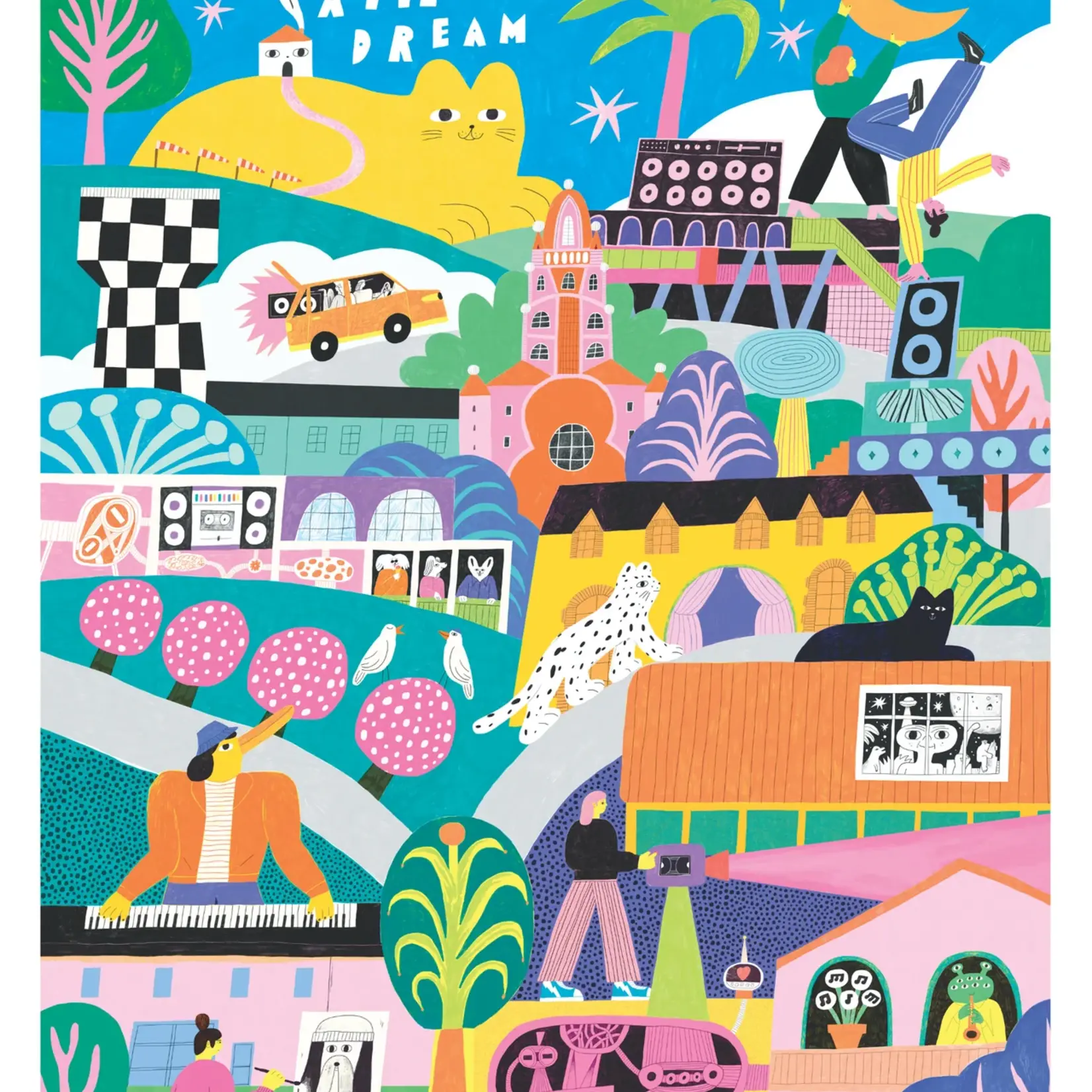 Puzzle (1000) - The big yellow cat