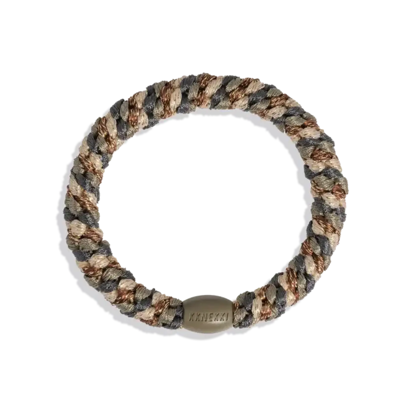 Gold Camouflage Hair Elastic