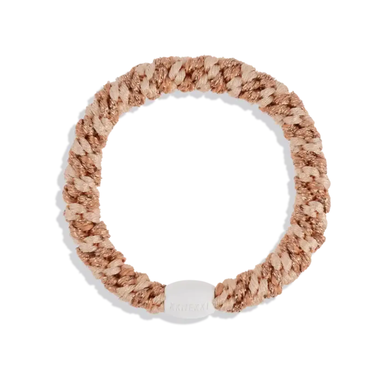 Rose Gold Glitter Hair Elastic