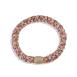 Elastique Cheveux mix Pêche Rose paillettes