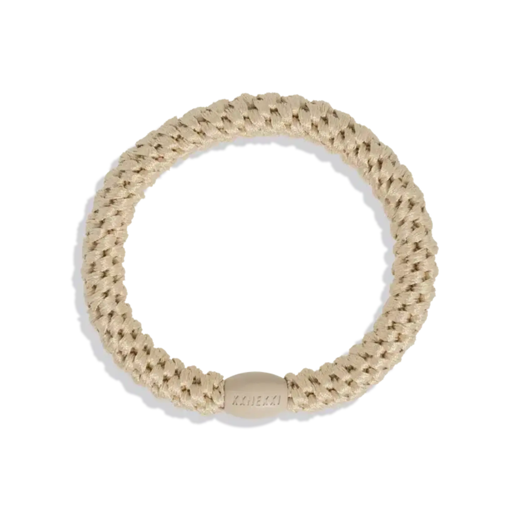 Light Beige Plain Hair Elastic