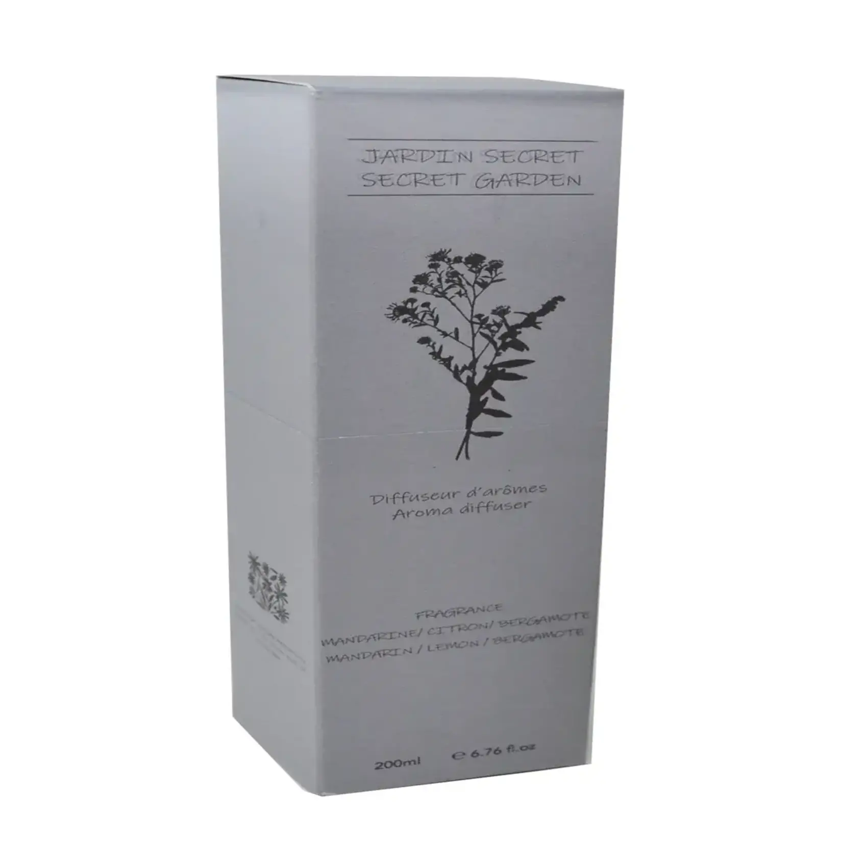 Reed diffuser with mandarin, bergamot, and lemon