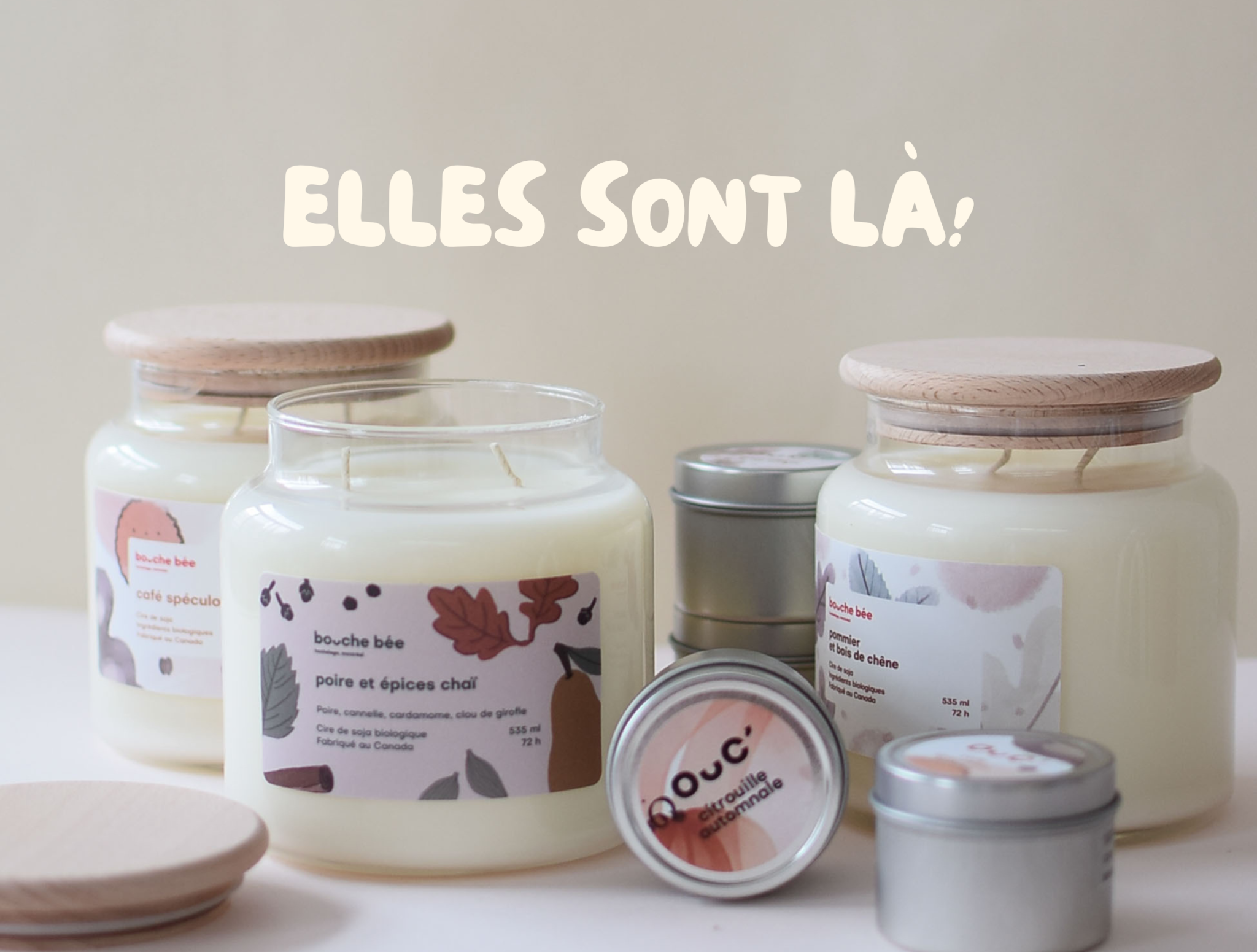 Nos bougies d'automne!