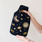 Velvet hot water bottle - Ciel de nuit