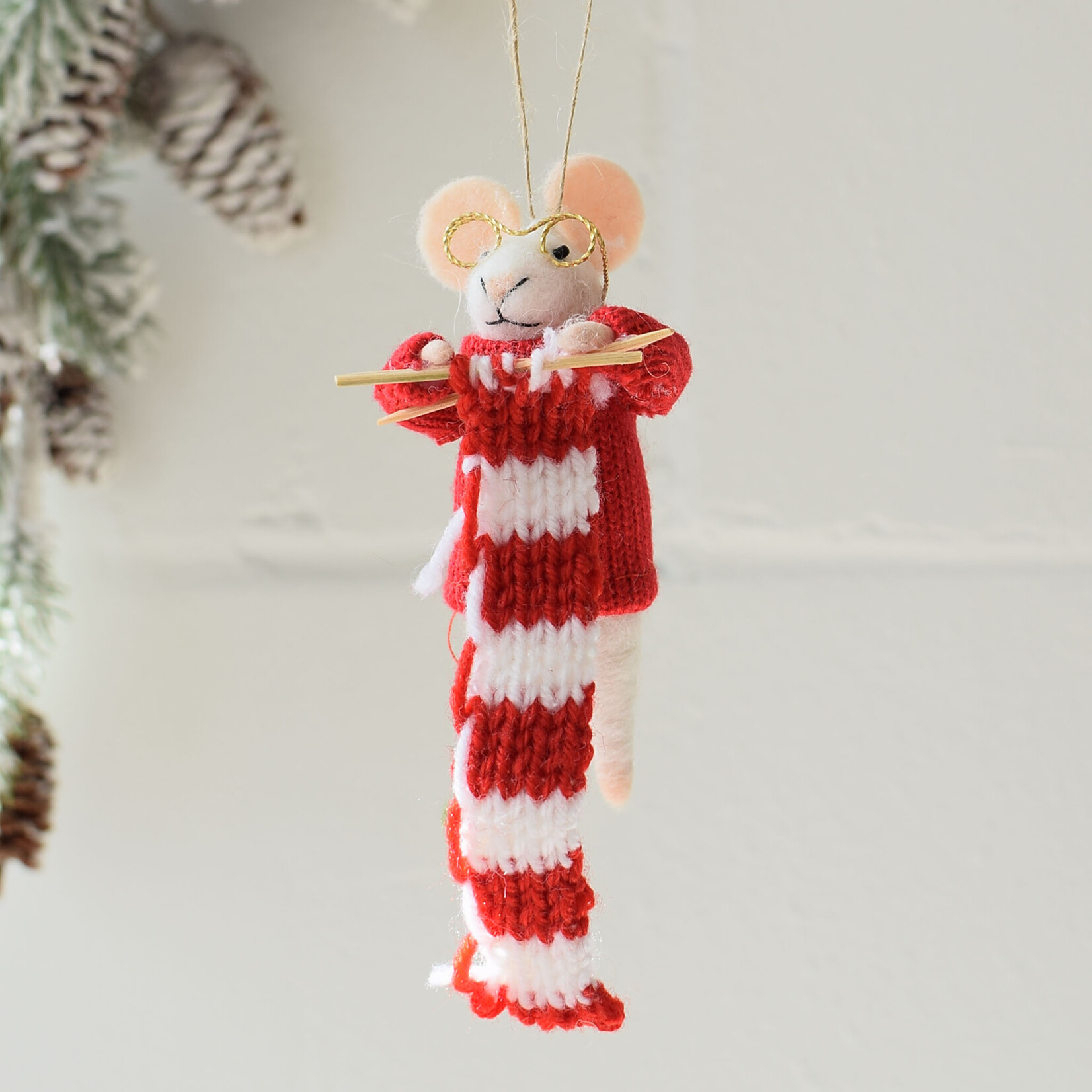 Ornament Mouse knitting