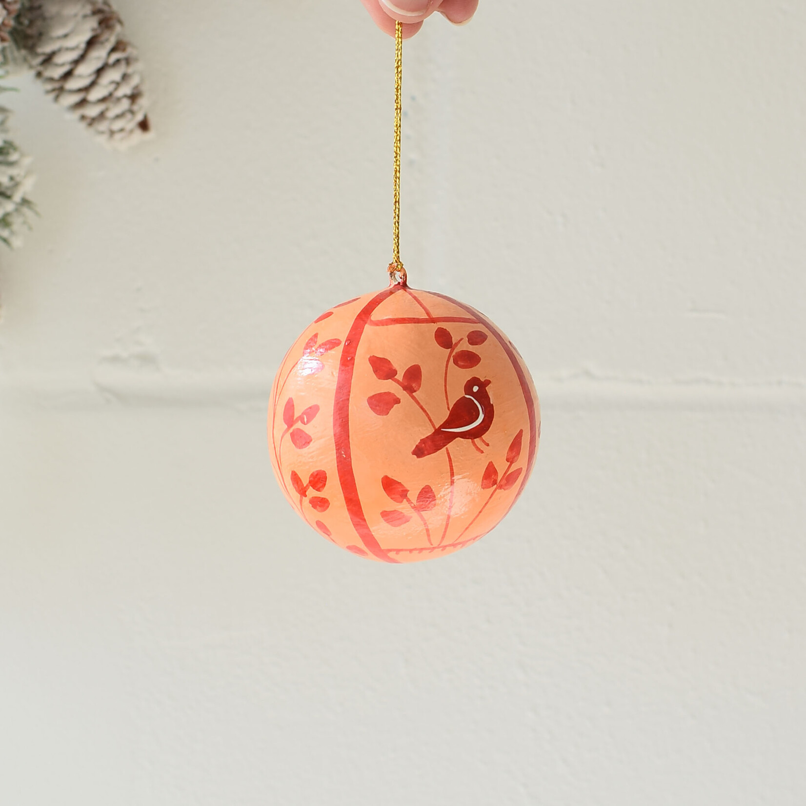 Papier-mâché Christmas Ball