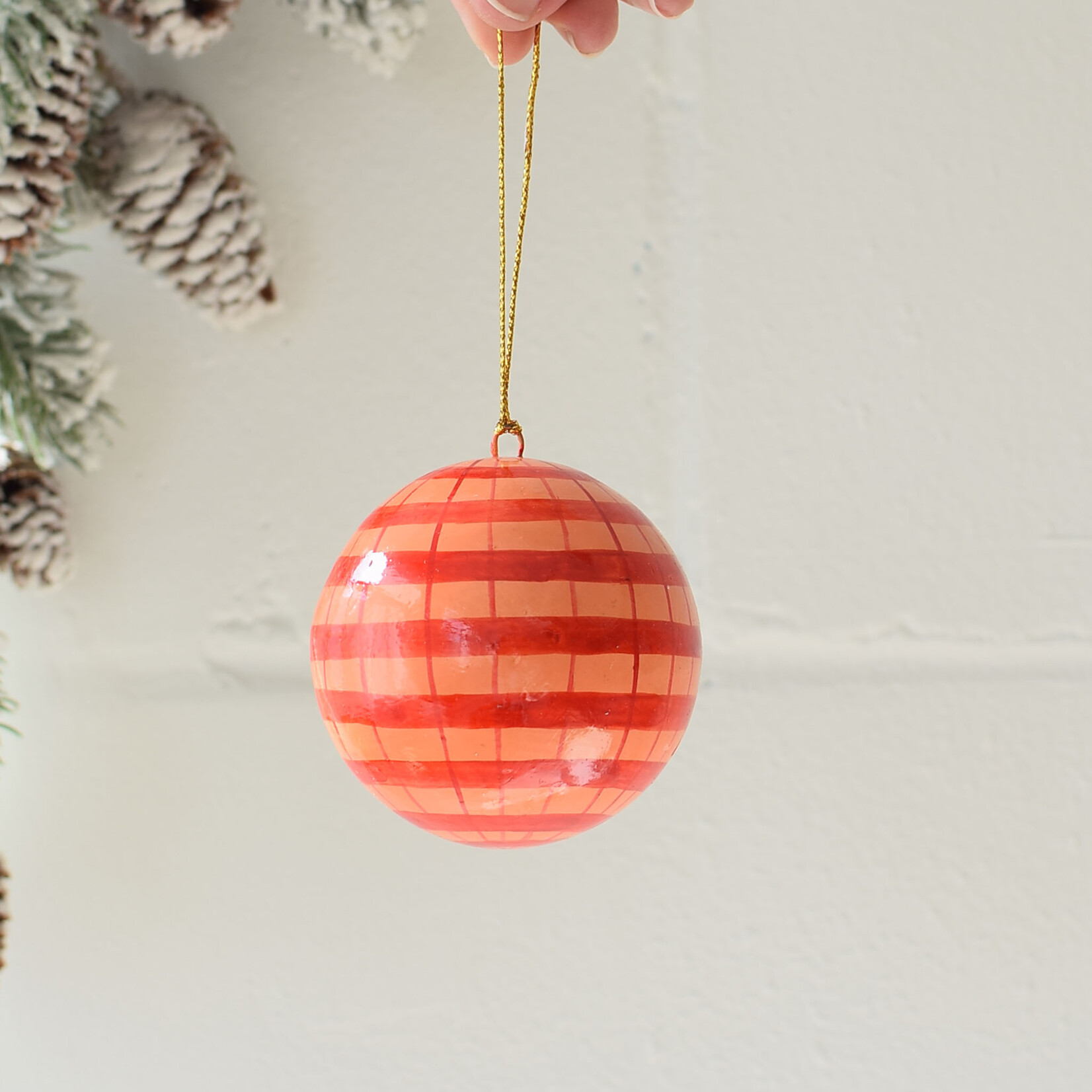 Papier-mâché Christmas Ball