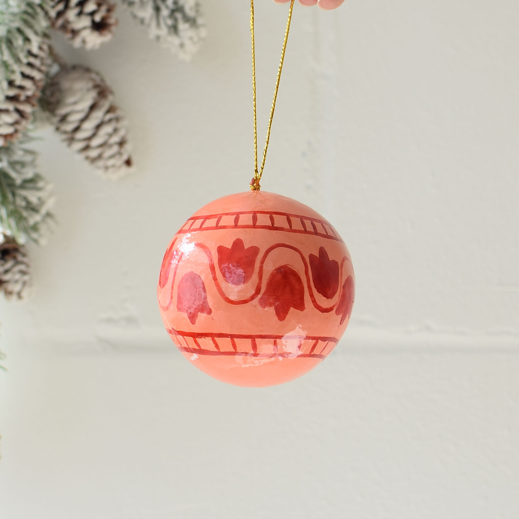 Boule de Noël Papier Maché