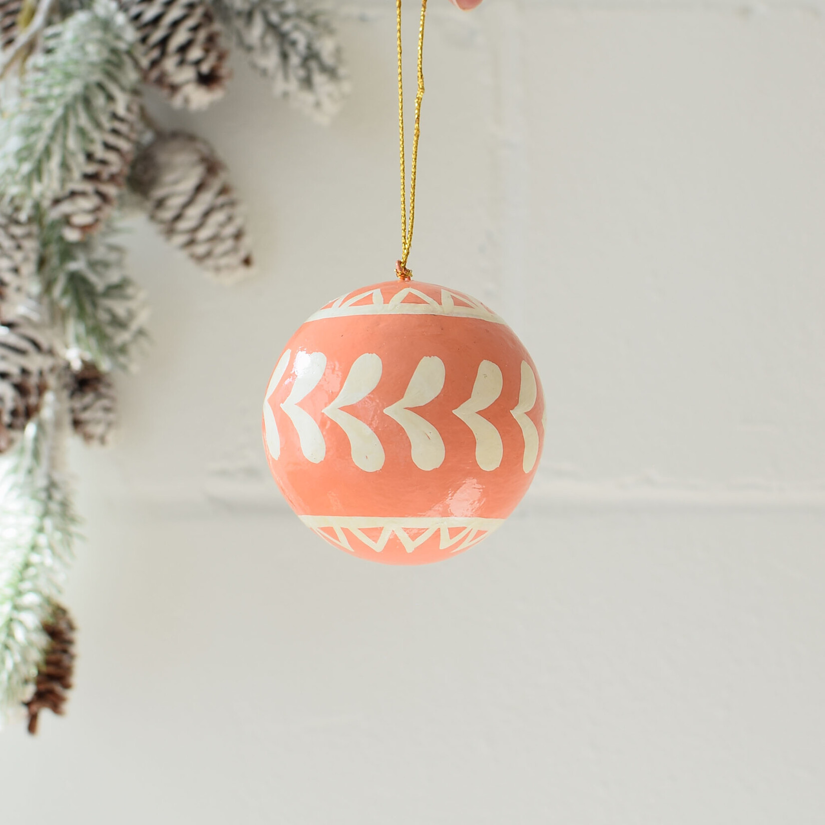 Papier-mâché Christmas Ball