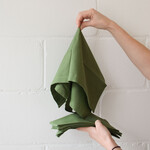 Serviettes de table unies (4) - Olive