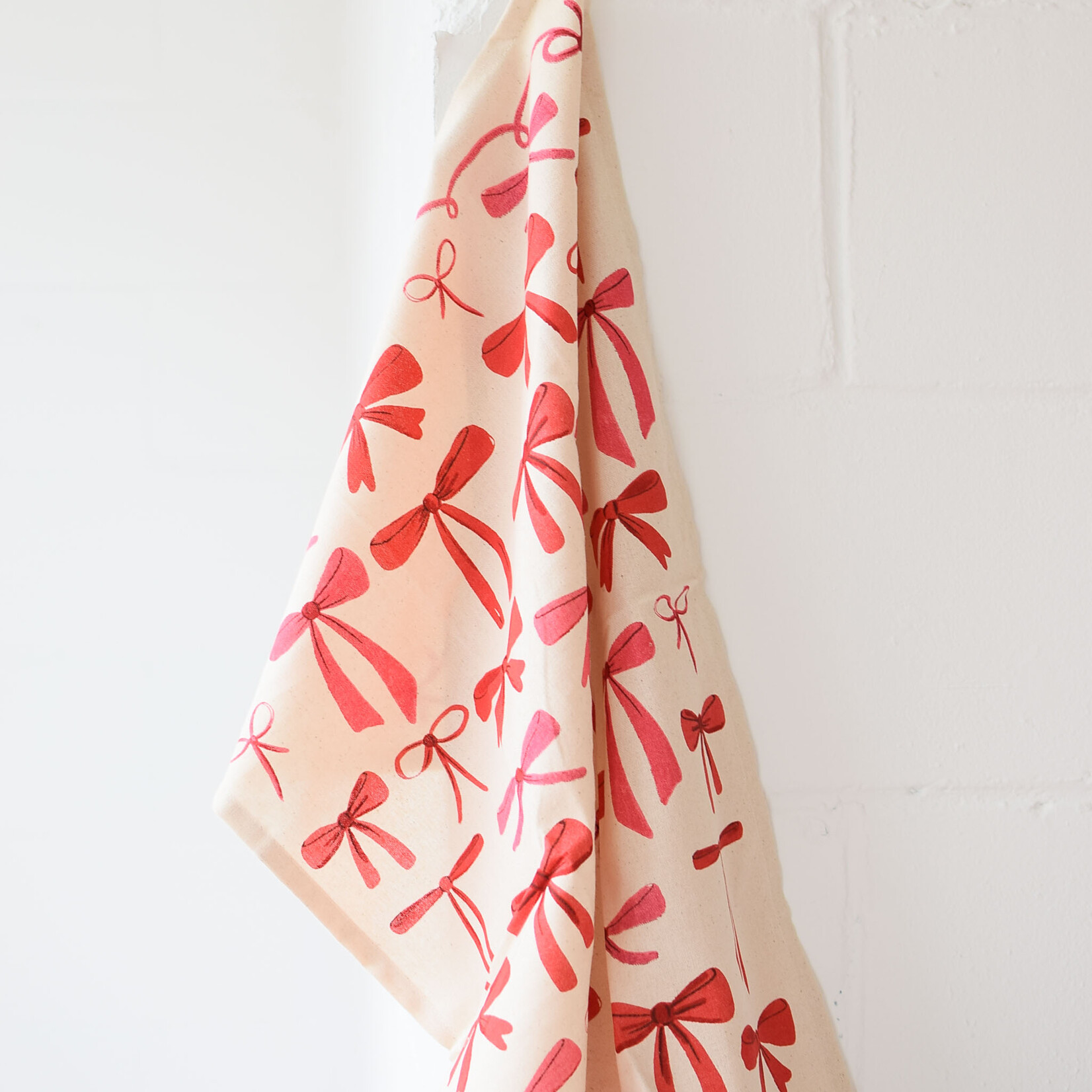 Linge à vaisselle - Nœuds Rose