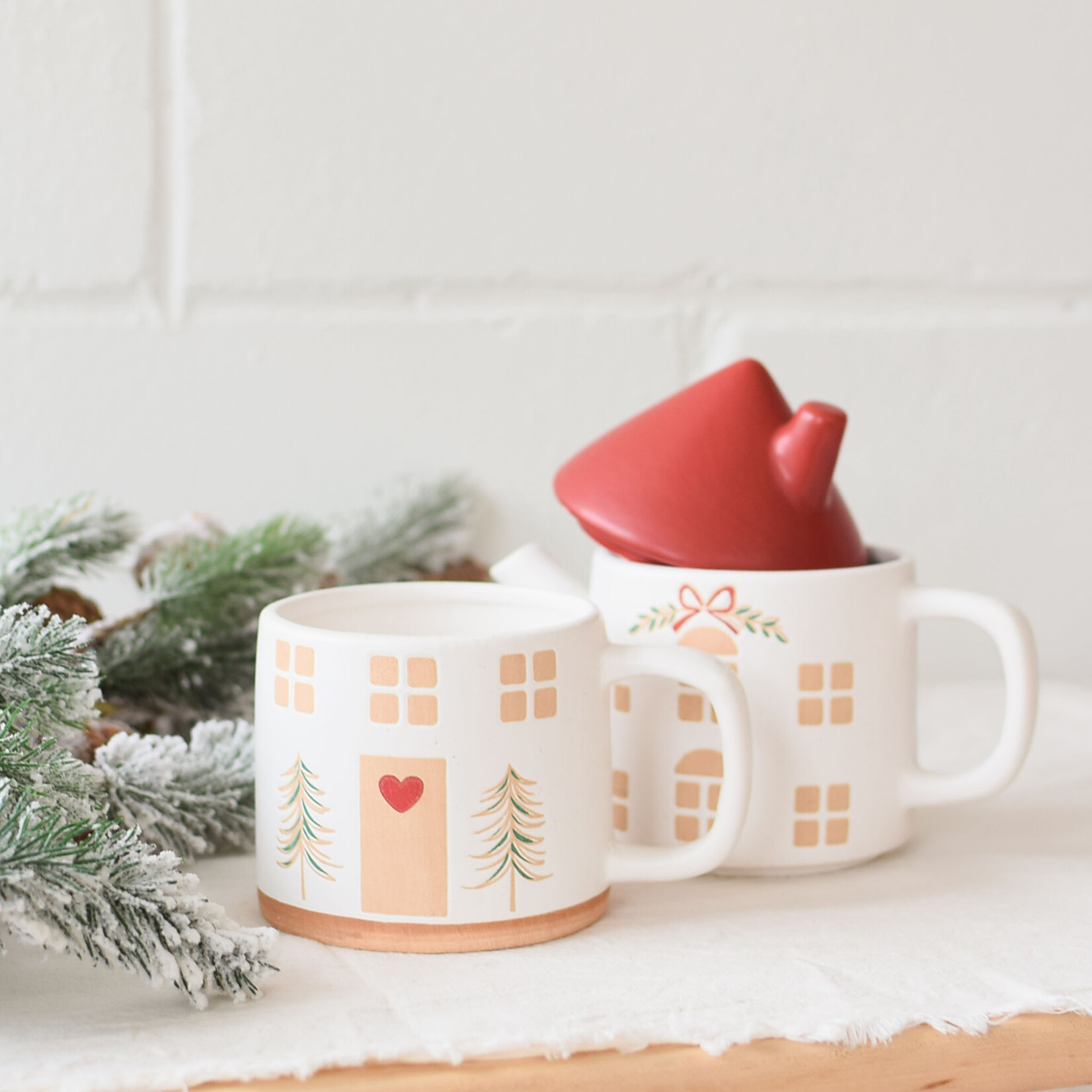 Duo tasses thé Happy Home