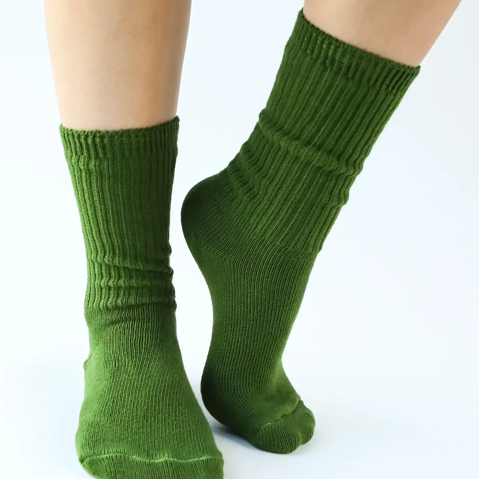 Cotton Socks Moss