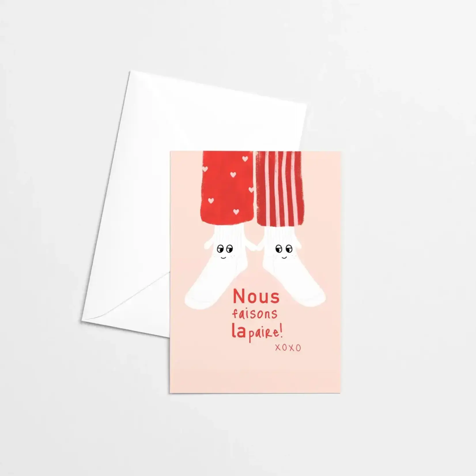 Carte de souhaits - Nous faisons la paire