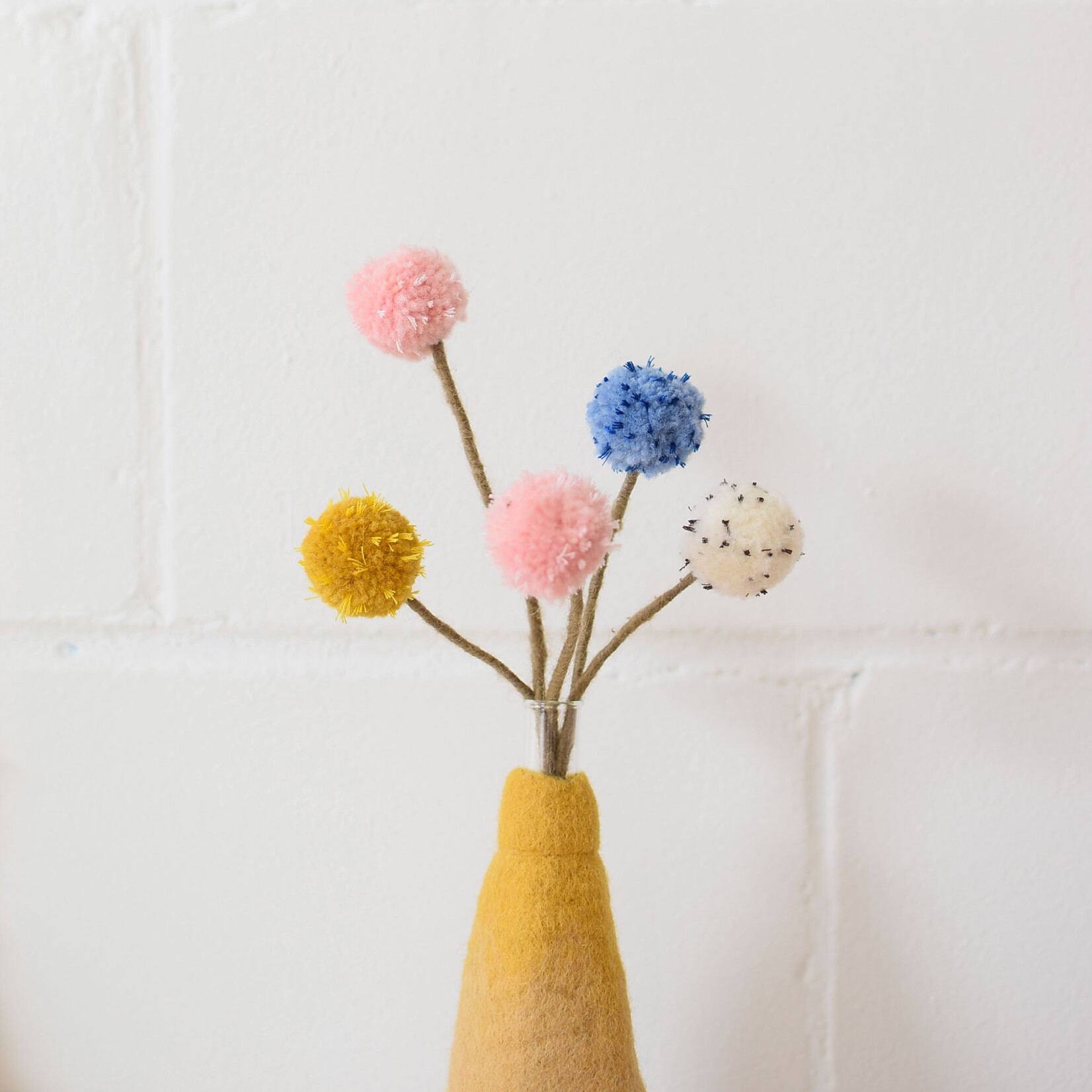 Fleur en laine - Chardon