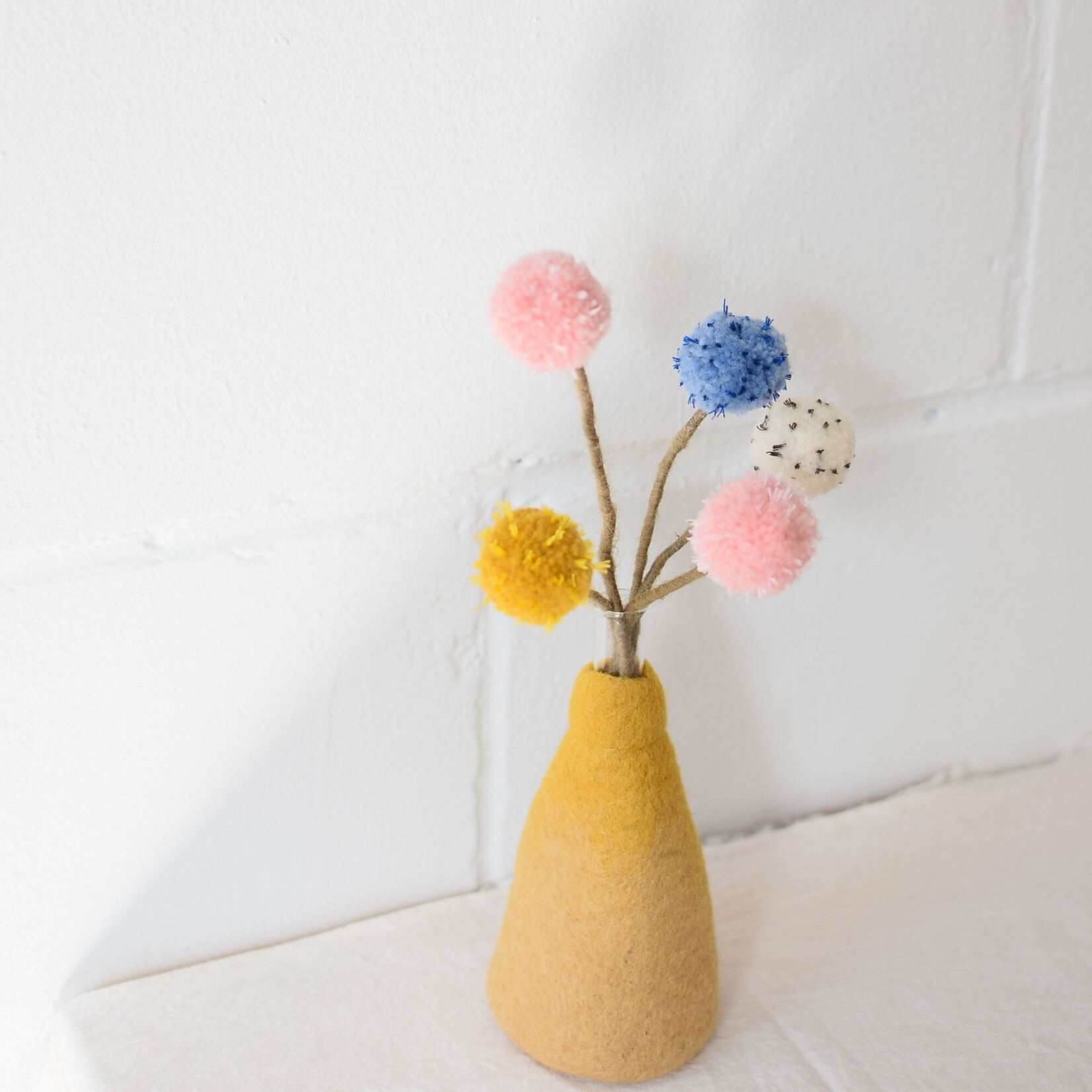 Fleur en laine - Chardon