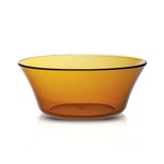 Glass salad bowl - Amber