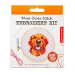 Mini embroidery kit - Golden Retriever