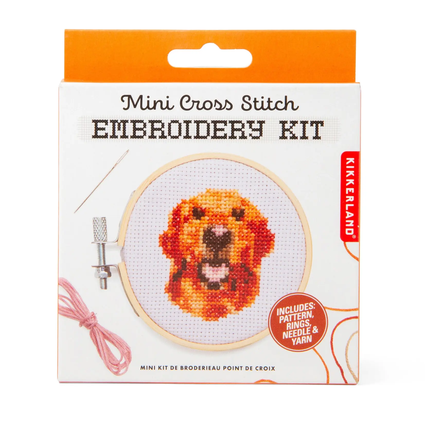 Mini embroidery kit - Golden Retriever