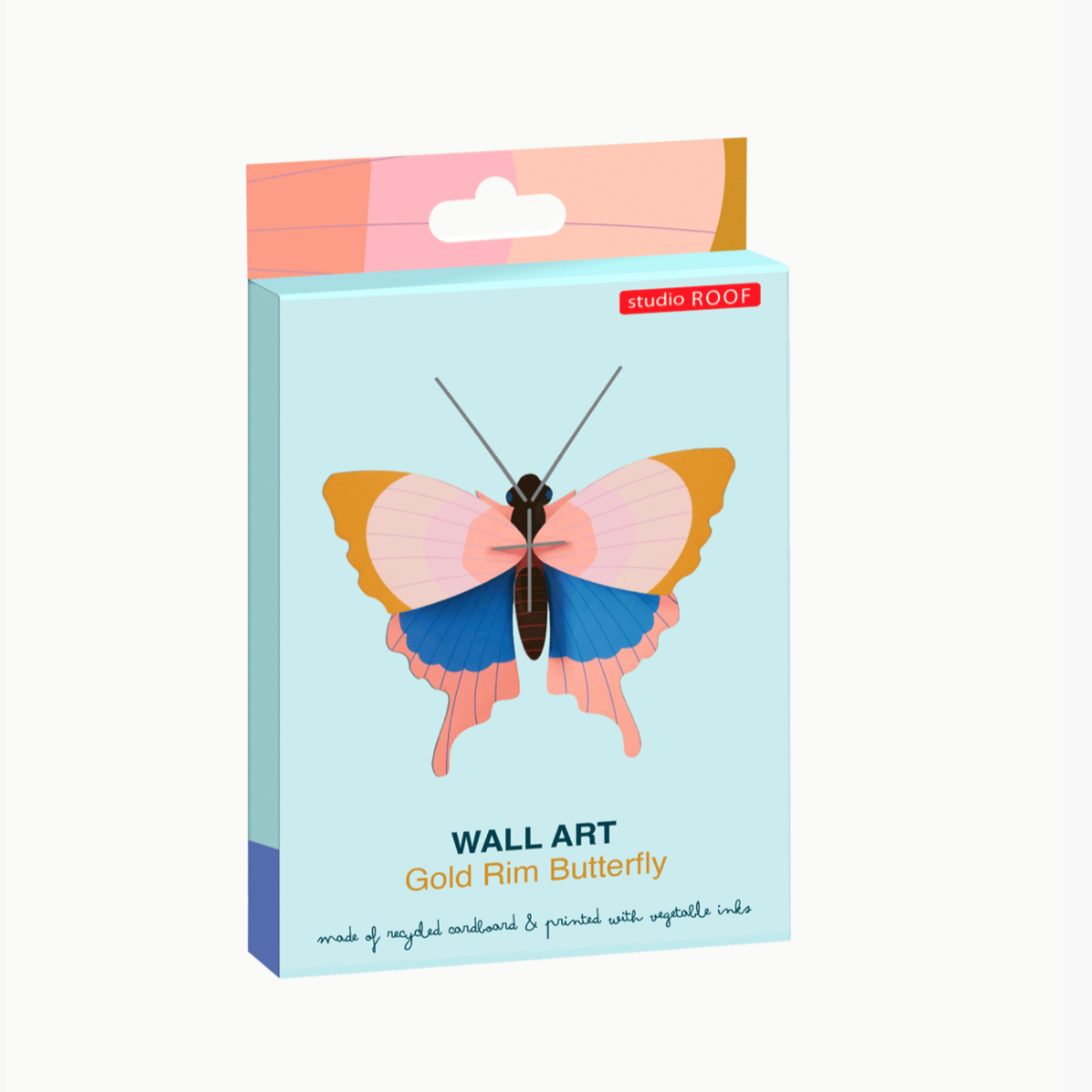 Kit 3D - Papillon Bordures doré